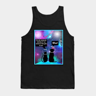 Cat and Dog in Space! Tank Top